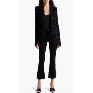 L'Agence Tati Feather Trim Jean | Size 27 | Black